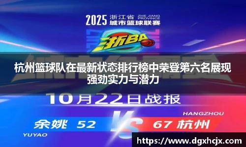 杭州篮球队在最新状态排行榜中荣登第六名展现强劲实力与潜力